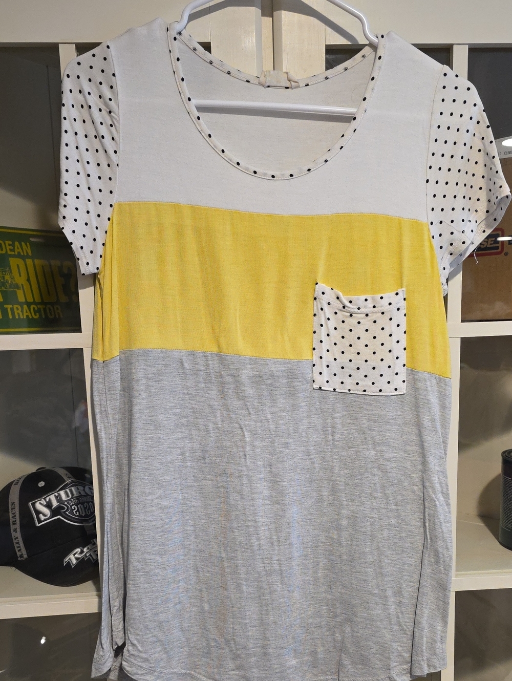 Polka Dot And Stripe Shirt